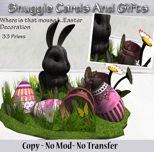 Where is that mouse !...Easter Decoration By Snuggles