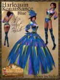 *Goddess* Harlequin Renaissance in Blue