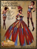 *Goddess* Harlequin Renaissance in Red