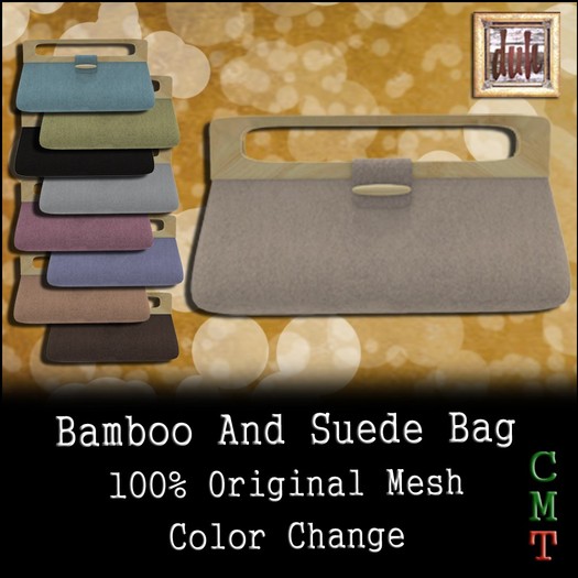 ::Duh!:: Suede and Bamboo Handbag - Color Change