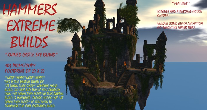 "RUINED CASTLE SKY ISLAND"  *HXB*