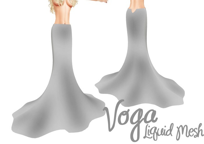 VOGA Custom Mesh - Rigged Maxxi Skirt Full Perm (Liquid Mesh)