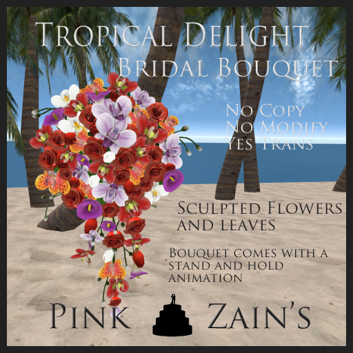 Tropical Delight - Bridal - Red/Purple