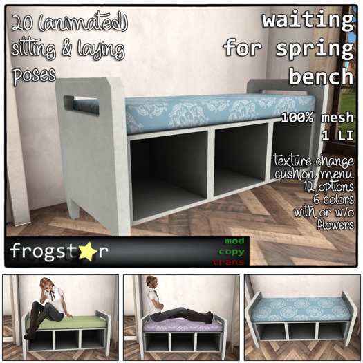 Frogstar - Waiting for Spring Bench