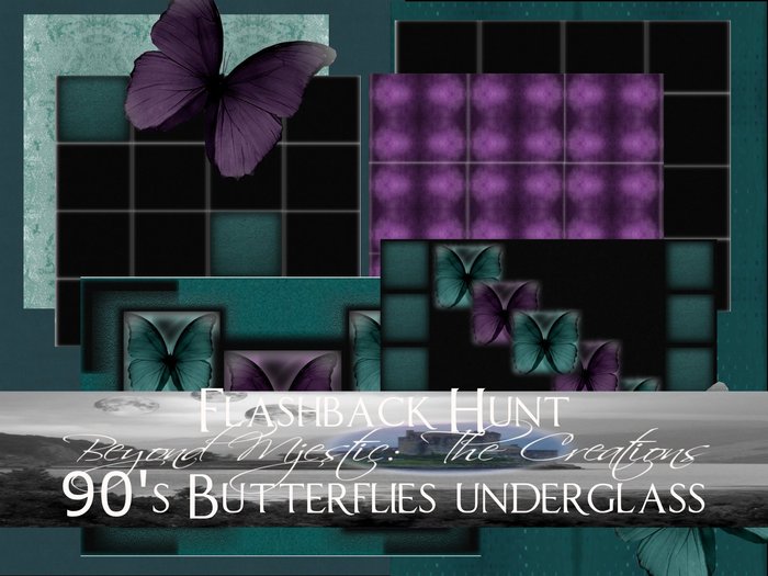 BM Flashback Hunt prize - 90's Butterflies underglass