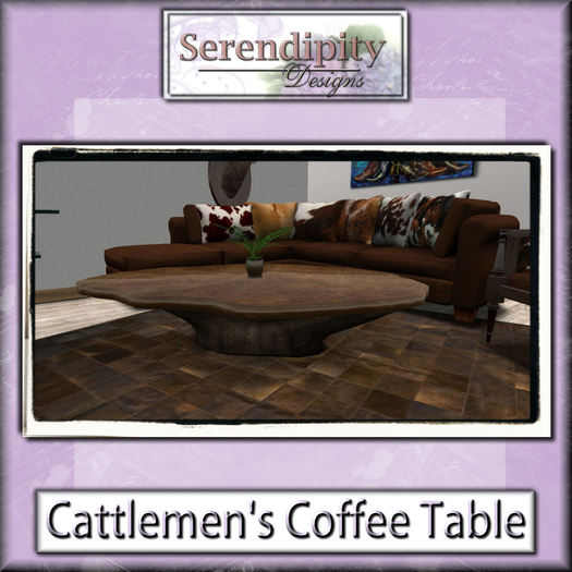 Serendipity Designs -  Cattlemen's Coffee Table