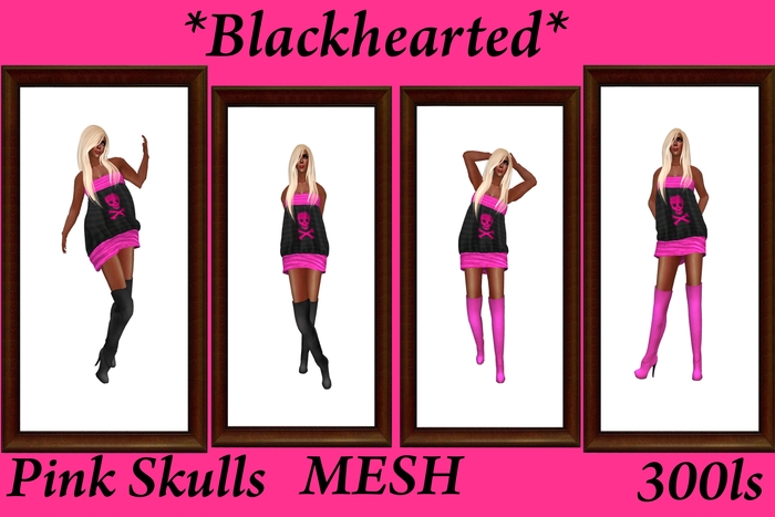 *BHC* Pink Skull Bubble Dress