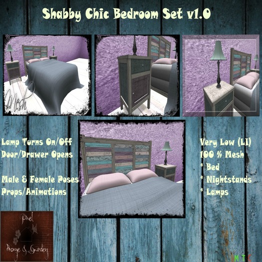 PH&G - Shabby Chic Bedroom Set (Boxed)