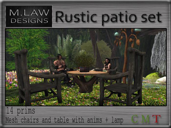 Rustic Patio SEt BOX