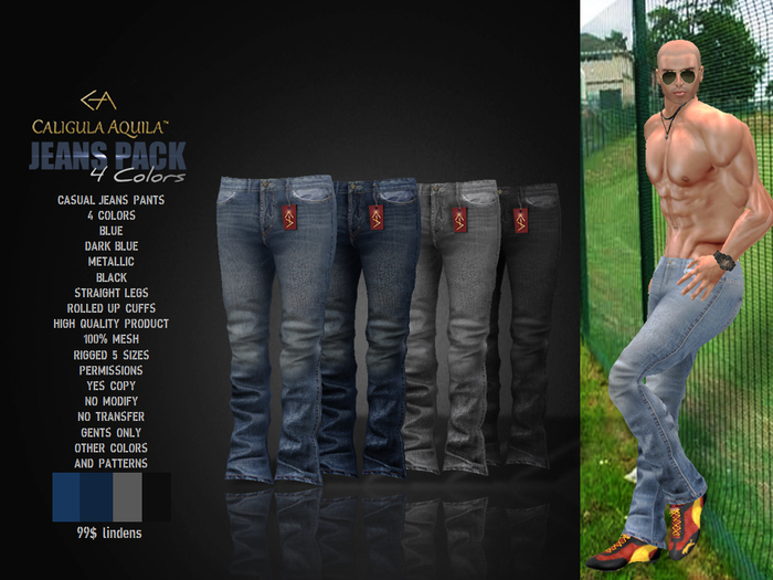 JEANS PANTS PACK GENTS