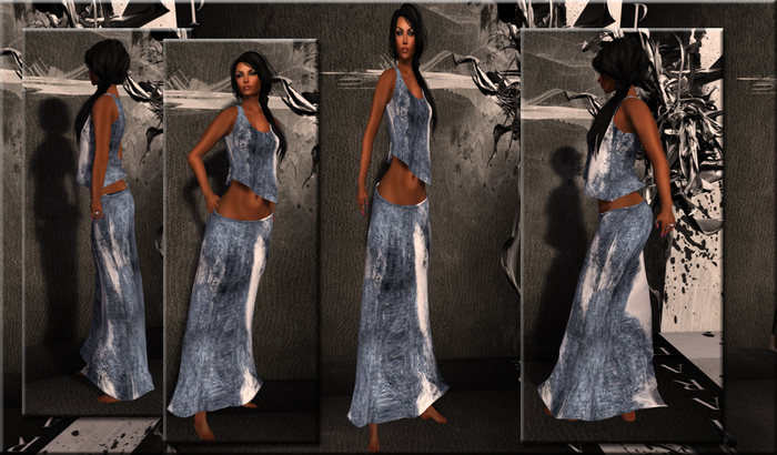 ~*DS*~ LongSkirt & TankTopASYM / Denim 2-8