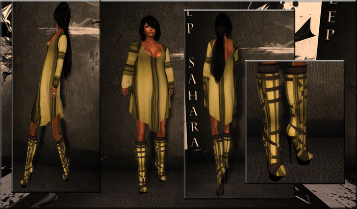 ~*DS*~ OutFit TriaDeep / Stripes / Gold / MESH