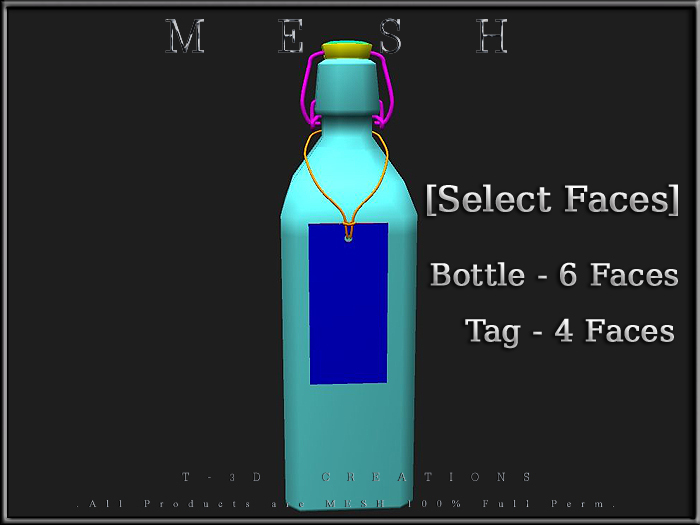 [Feliz]  Bottle with Tag - Full Perm - 