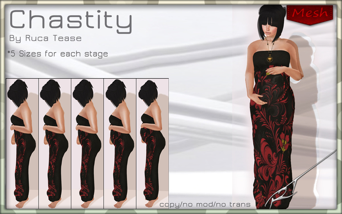 RT Chastity  MAT Tube Gown Demo Open Me