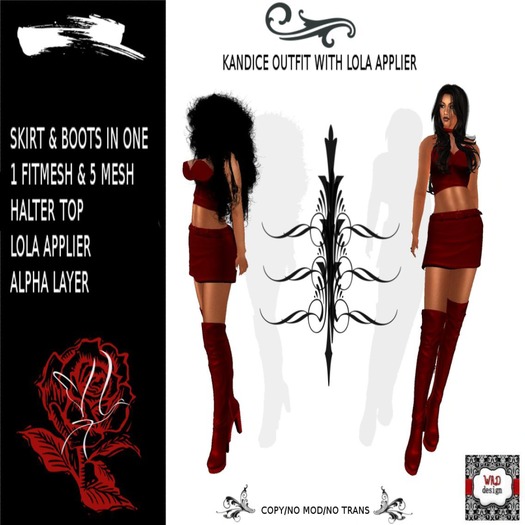 KANDICE LADY IN RED LEATHER