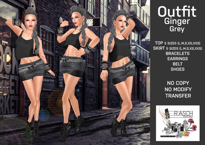 ..::RASCH::.  Outfit Ginger Grey 