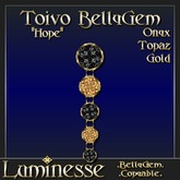 Luminesse Toivo Onyx Topaz Gold BellyGem-Wear To Unpack