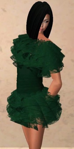 Green Lace Mini Dress