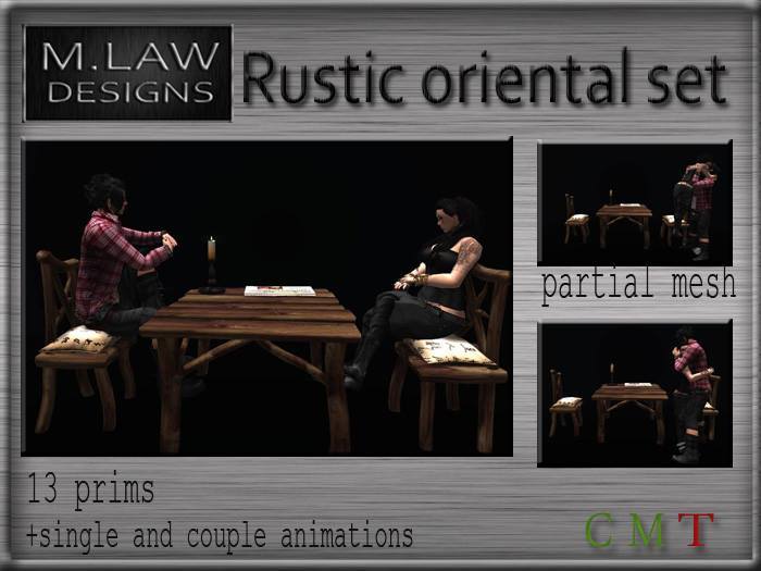 Rustic oriental Set rezz