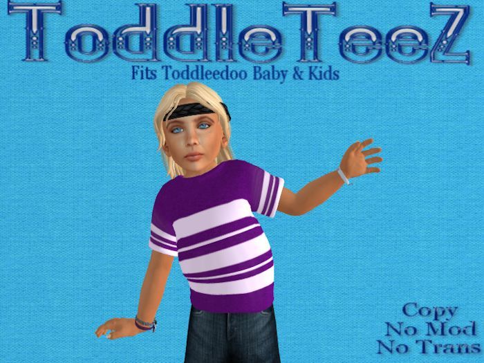 Purple Stripe ToddleTeeZ 