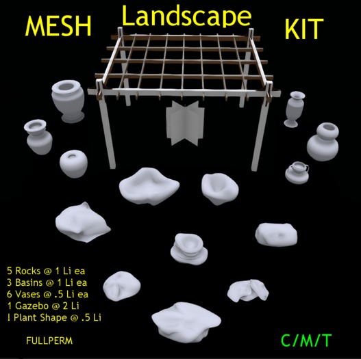 Second Life Marketplace - Mesh Landscape Kit FP (BOX)
