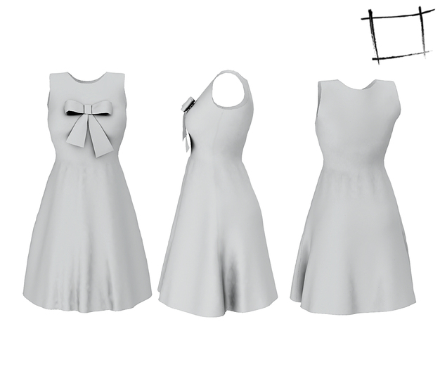 FULL PERM FitMesh A Line Sleeveless Dress with Front Bow