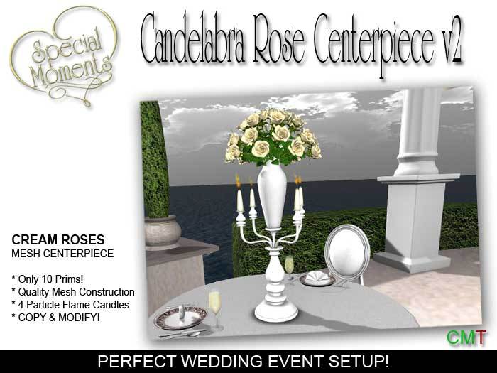 SM - Table Decor Centerpiece (Cream) -  Mesh!