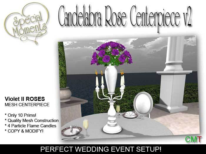 SM - Table Decor Centerpiece (Violet II) -  Mesh!