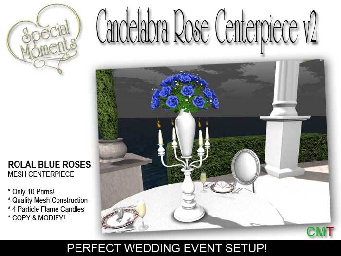 SM - Table Decor Centerpiece (Royal Blue) -  Mesh!