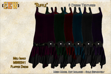 [SEW] FP Text MI960041 Flapper Dress Ruffle