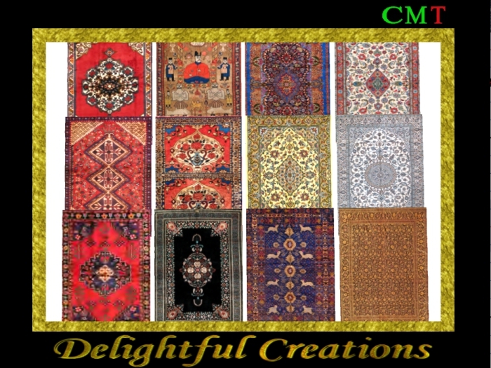 Persian Rugs 1, 12 styles - Sculpted