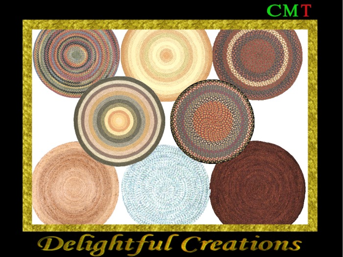 Braided Round Rugs, 8 styles - Sculpted