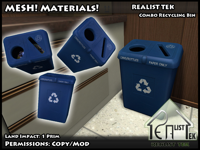 Realist Tek Combo Recycling Bin