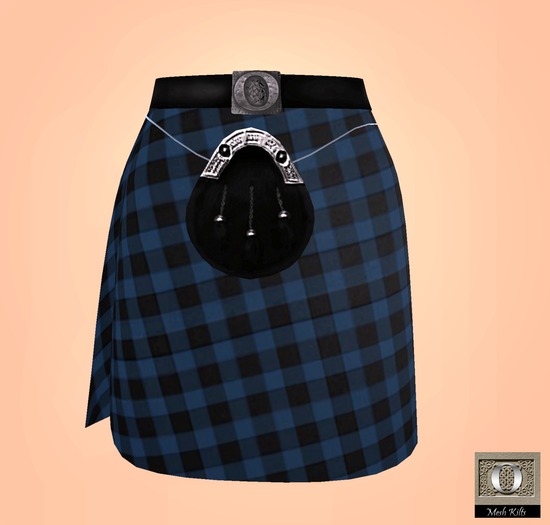 Ohio's Kilts Mesh Gothic Blue