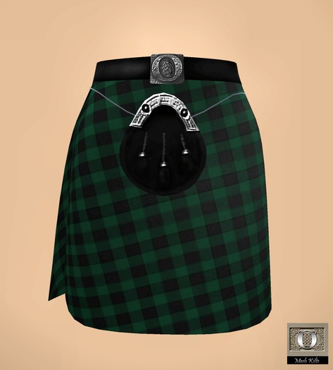 Ohio's Kilts Mesh Gothic Green