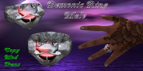 Second Life Marketplace - UG - Demonic Ring Male (Boxed)
