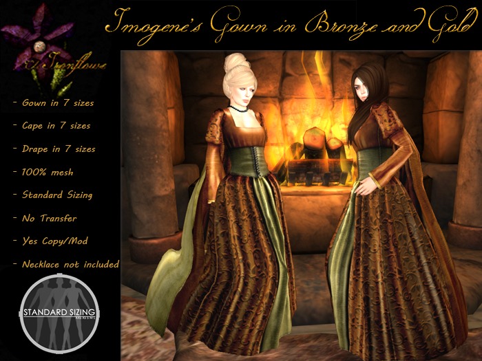 The Ironflower - Imogene's Gown (Bronze and Gold)