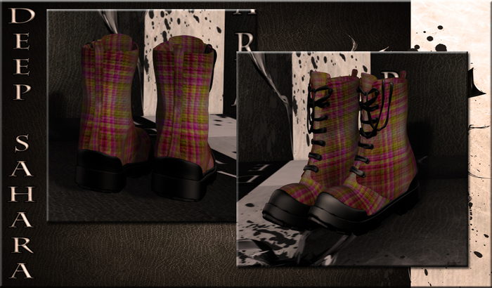 ~*DS*~ CombatBoots / PunkPlaid 3 / with Resizer