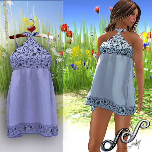 Sky - Secret Garden Babydoll Dress Violet