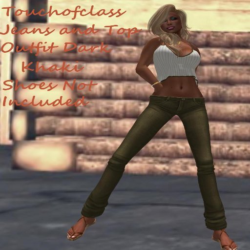 Touchofclass Jeans And Top Dark Khaki