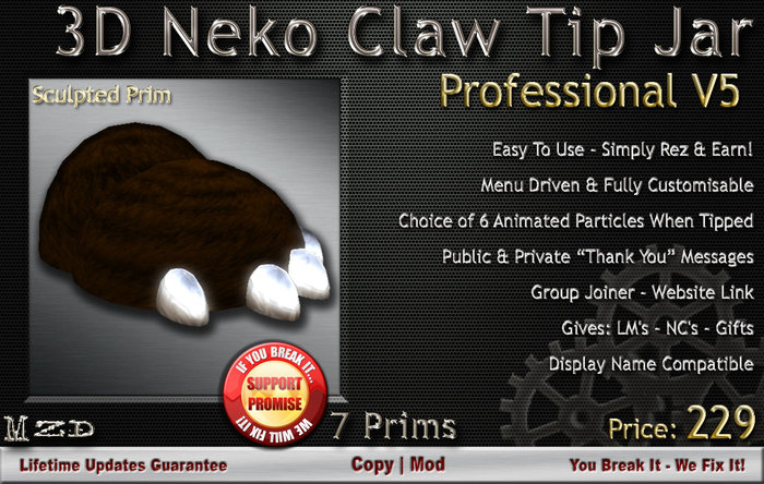 Neko Claw Tip Jar - Professional Version