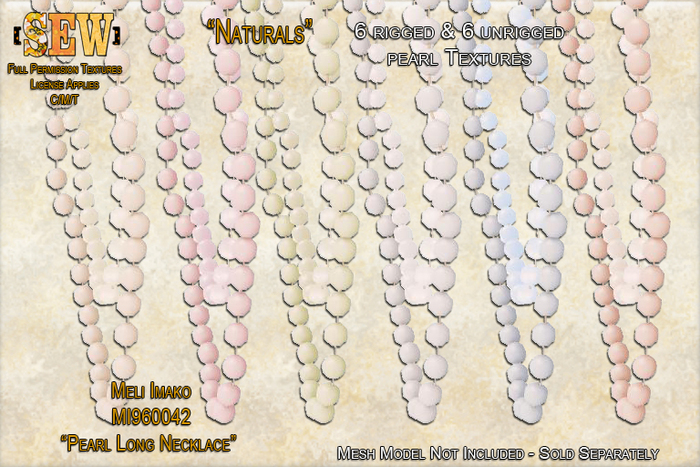 [SEW] FP Tex MI960042 Pearl Long Necklace Naturals