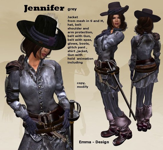 ModeTafel Musketier Jennifer grey