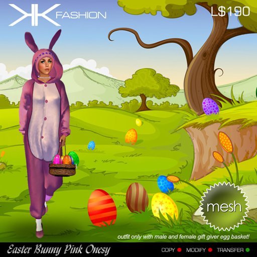 KKF - Rabbit Costume - Pink xls