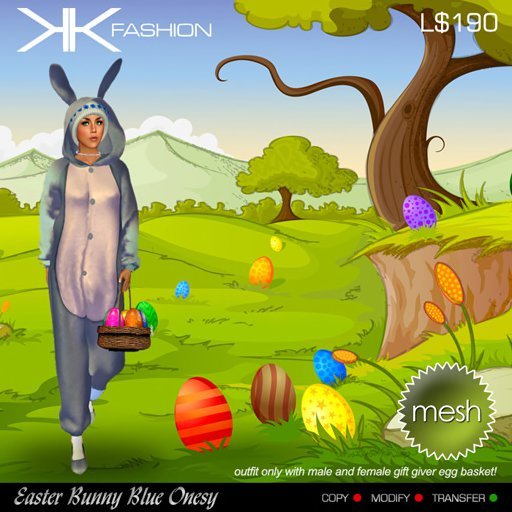 KKF - Easter Onesy Blue