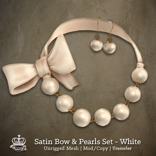 (Yummy) Pearl Whisp Set - Silver