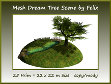 Mesh Dream Tree Scene 25 prim=22x22m Size copy/mody