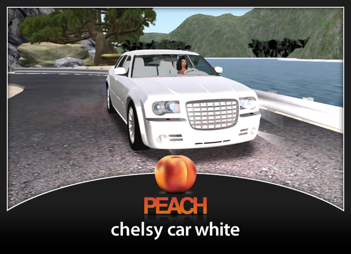 Second Life Marketplace Peach chelsy car white