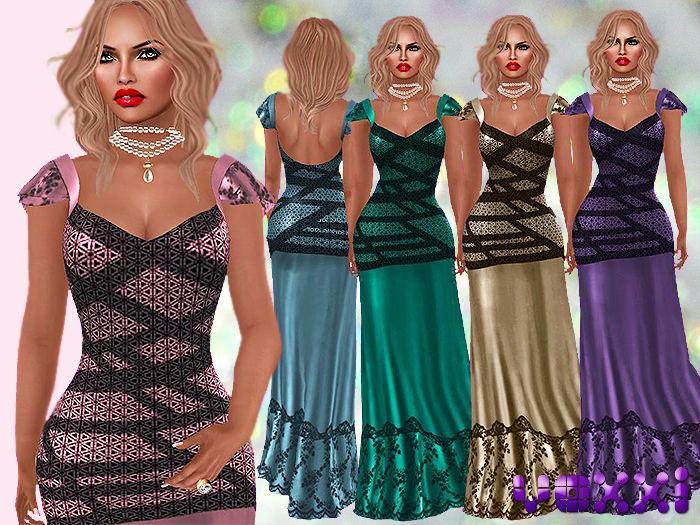 .::voxxi::. [Marisa] Formal Dress (5 Color Pack)