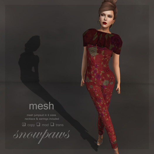 Snowpaws - Naika Ruffled Mesh Bodysuit DEMO